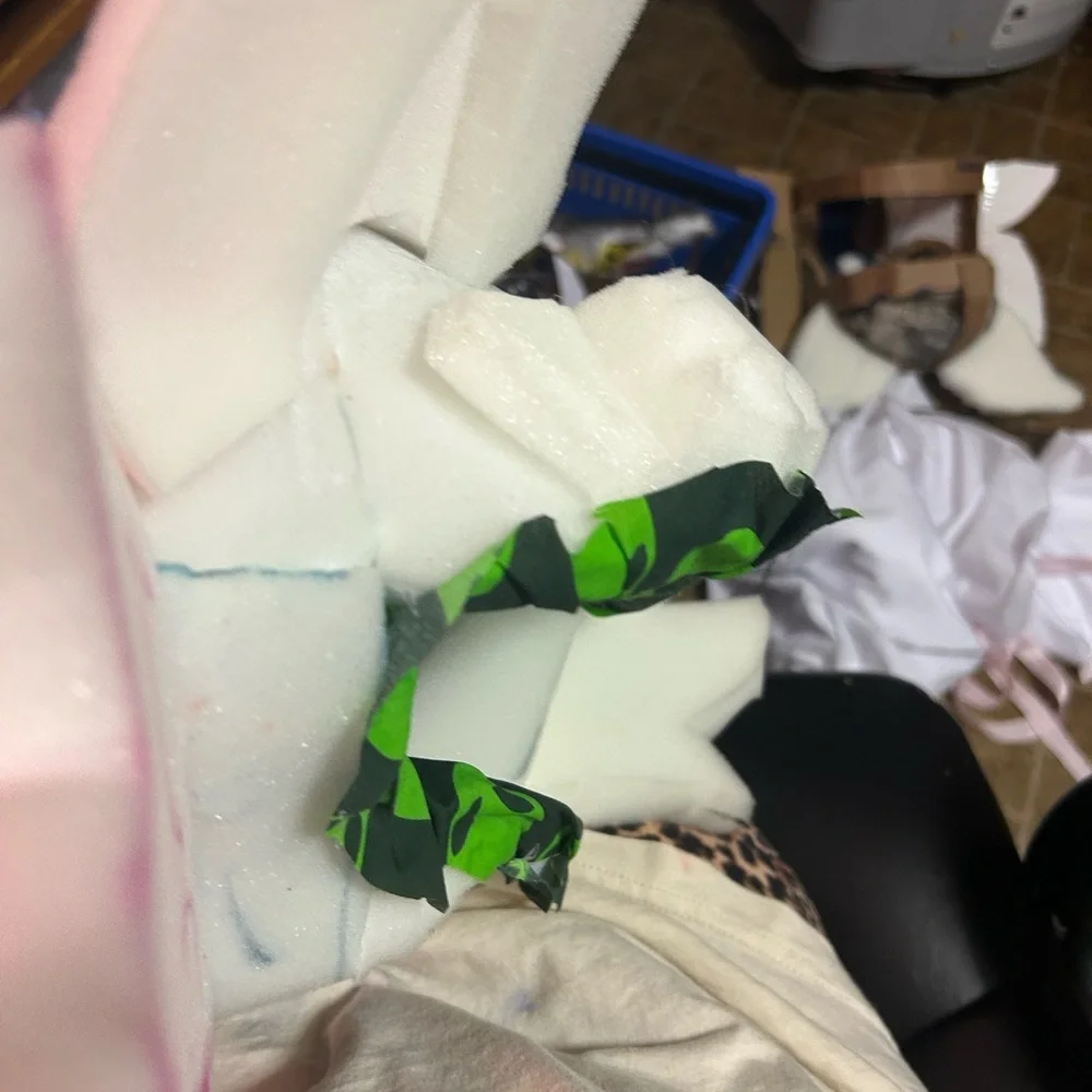 Alien Print Green and Black Fabric
